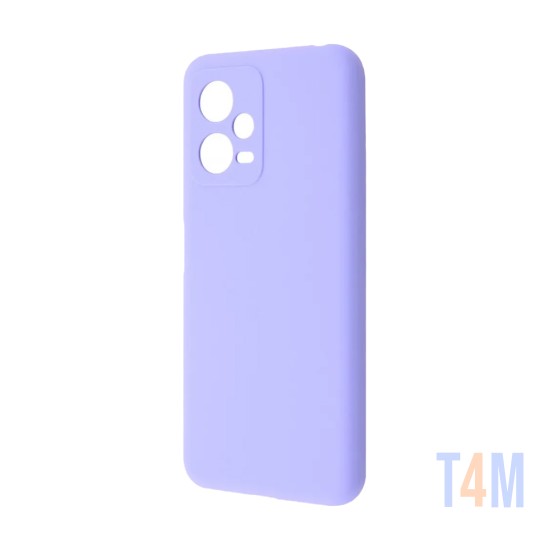 Capa de Silicone com Moldura de Câmera para Xiaomi Redmi Note 12 5g/Poco X5 Roxo